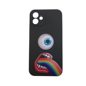 Eyeball Mouth Rainbow iphone 12 pop out phone case